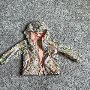 Cat & Jack Floral Toddler Rain Jacket with Hood